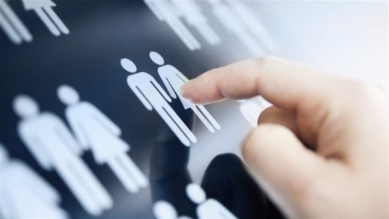 Selecting person icons