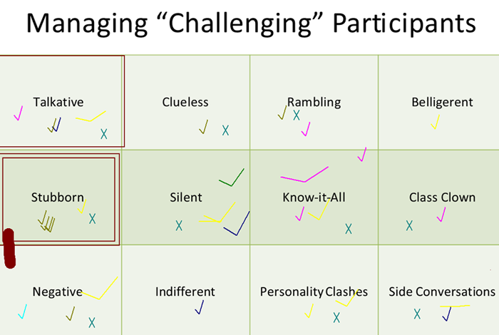 managing challenging participants voting example