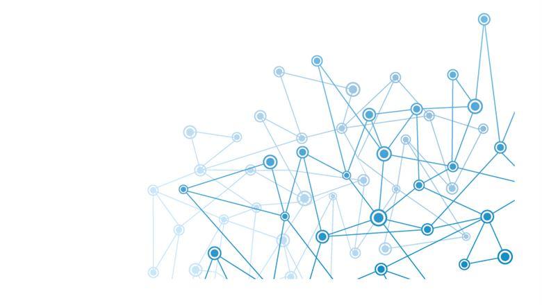 a digital web of connected dots and lines