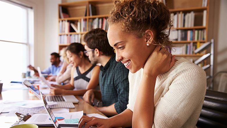 people taking online exams 