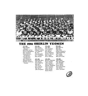 Cheval Breggins and the 1981 Oberlin Yeomen