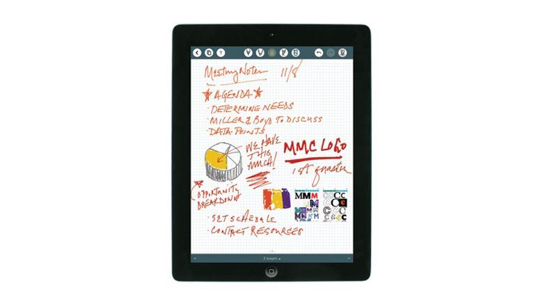 penultimate displayed on an iPad