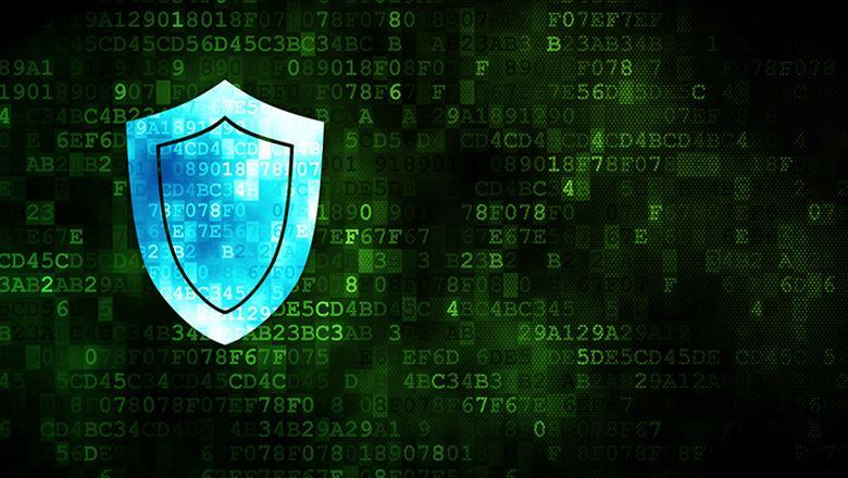 pixelated shield safety icon