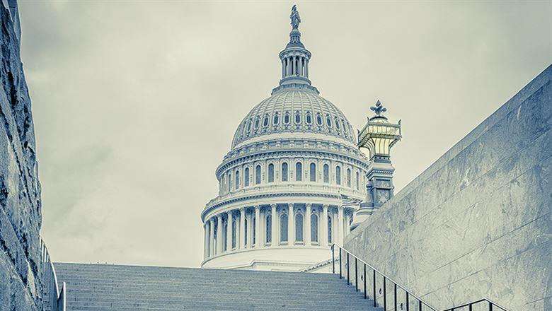 close up of the U.S. Capitol dome