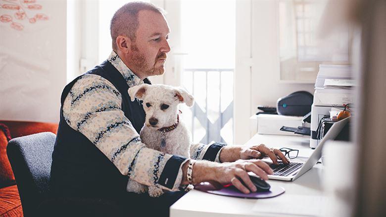 professional working from home