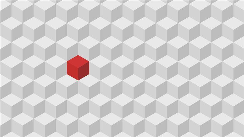 One Red Cube
