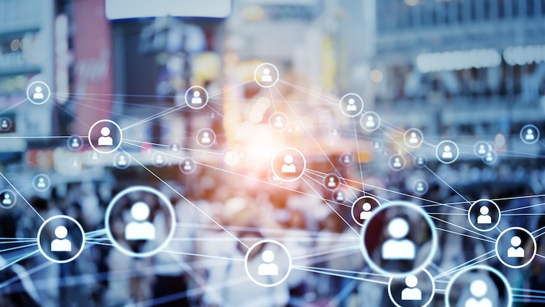 People communication network concept.