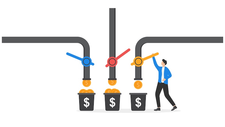 Revenue streams illustrated.