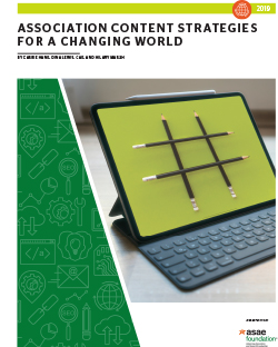 Association Content Strategies for a Changing World (PDF)