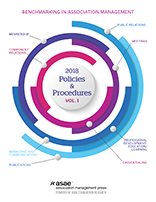 Benchmarking in Association Management: Policies and Procedures, Vol. 1 (PDF)